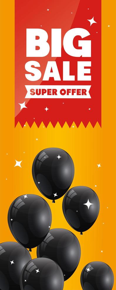poster black friday poster with big offer lettering vector