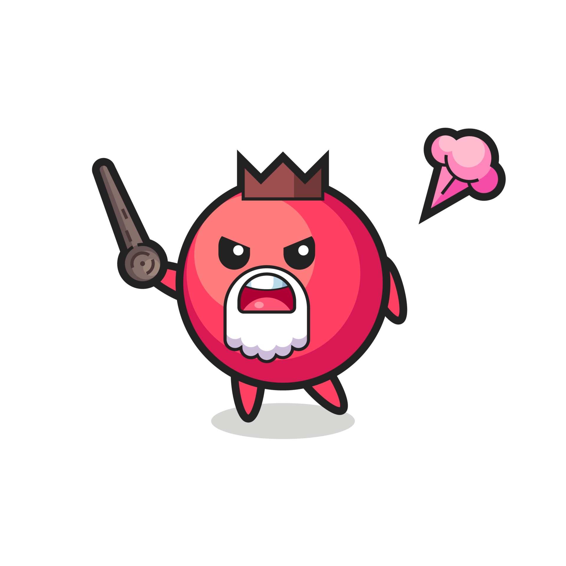 cute cranberry grandpa is getting angry 3343334 Vector Art at Vecteezy