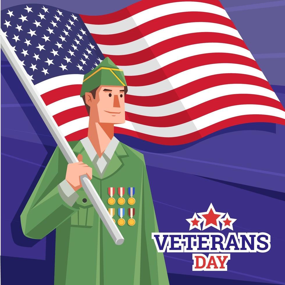 Veterans Day Concept vector