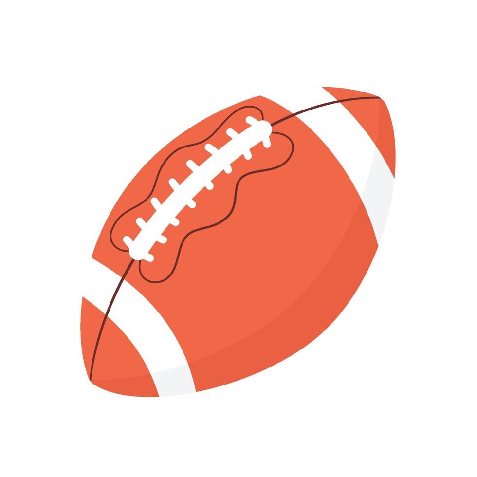 American football ball. Rugby ball vector