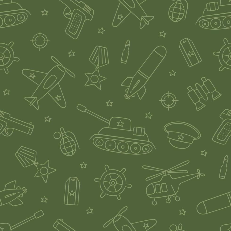 Seamless pattern for Defender of the Fatherland Day and Victory day vector