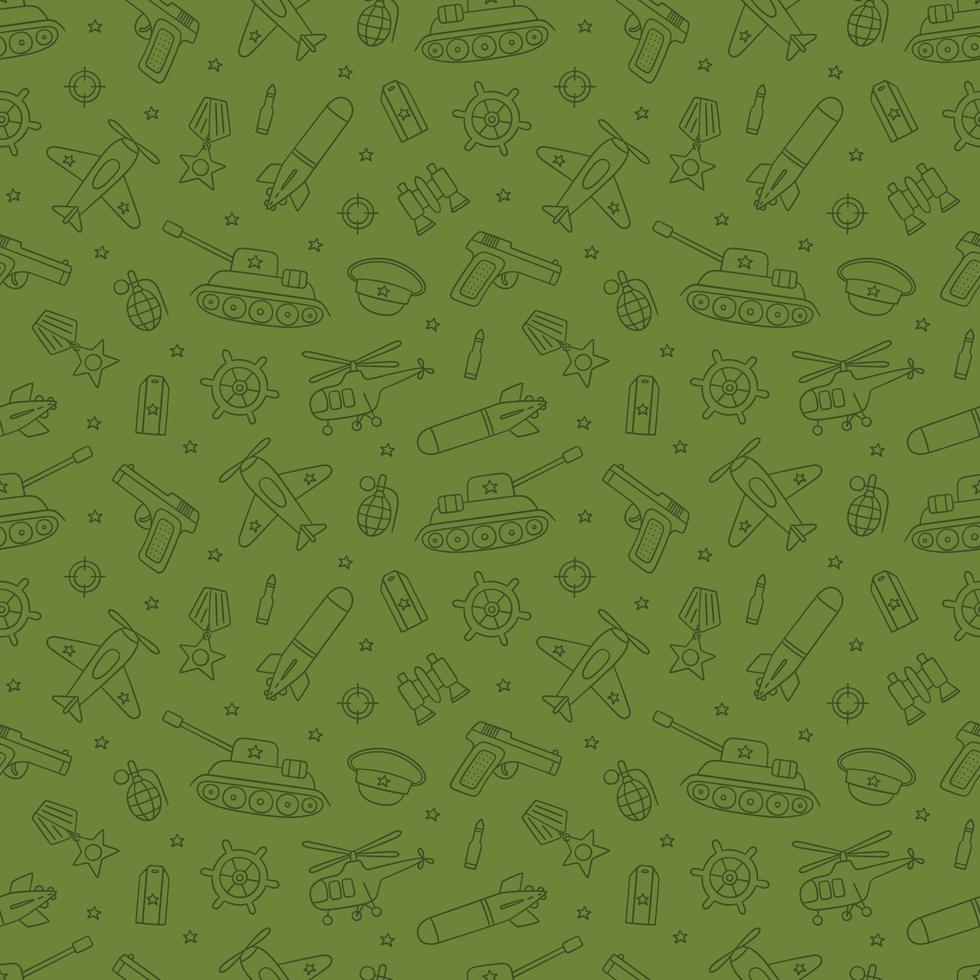 Seamless pattern for Defender of the Fatherland Day 23 february vector