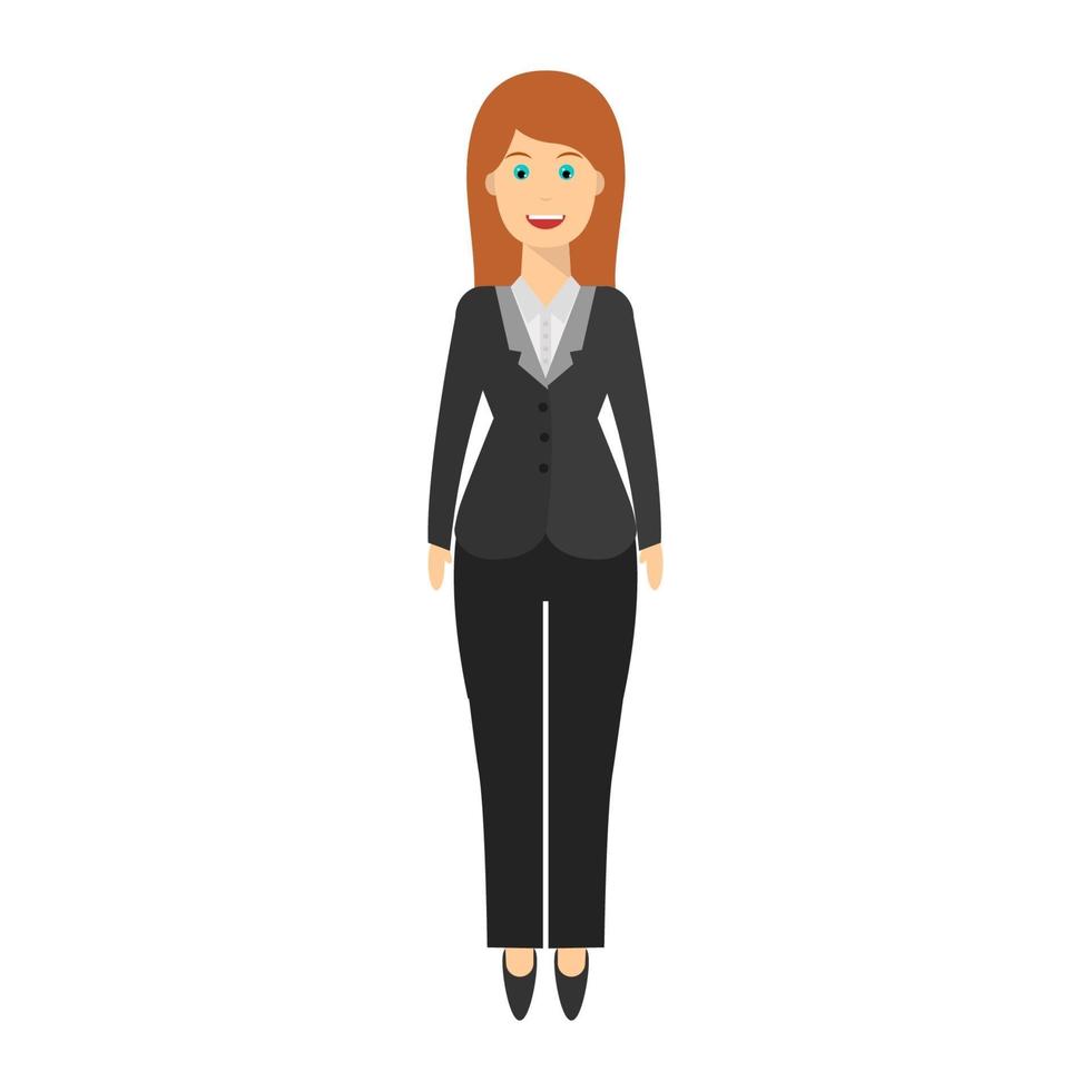 office woman in suit vector