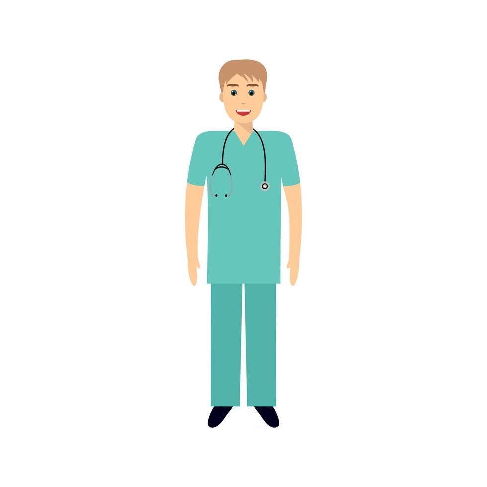 Medical team male doctor vector