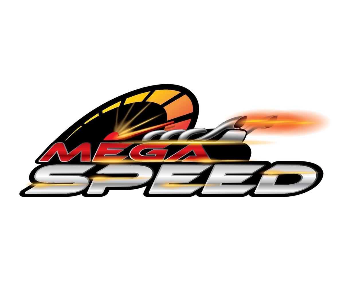 mega speed, concept design vector. vector