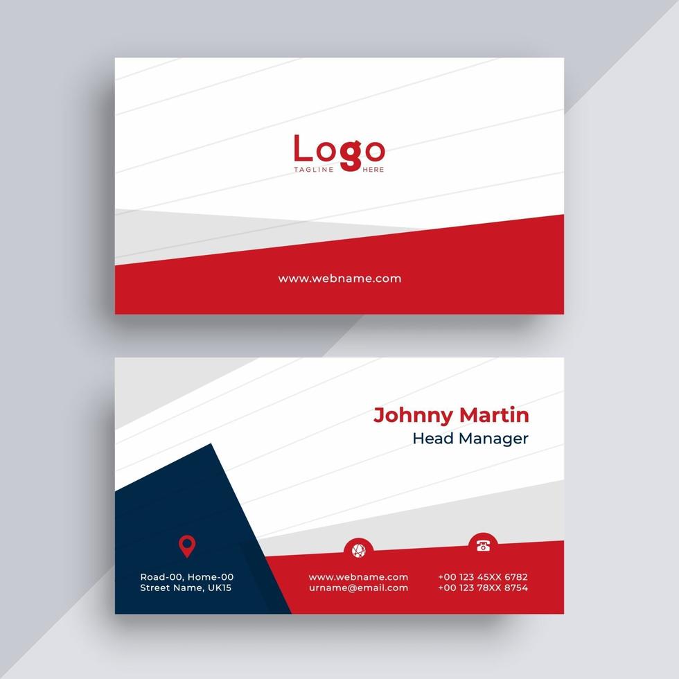 Business card design template vector