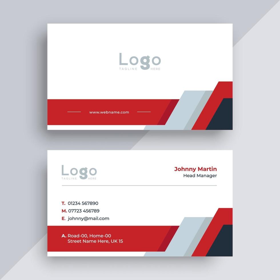 Business card design template vector