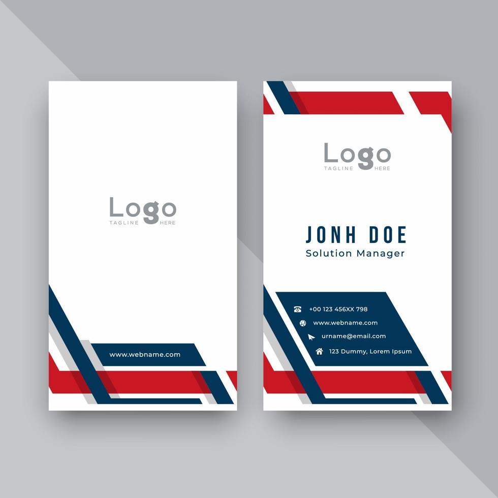 Business card design template vector