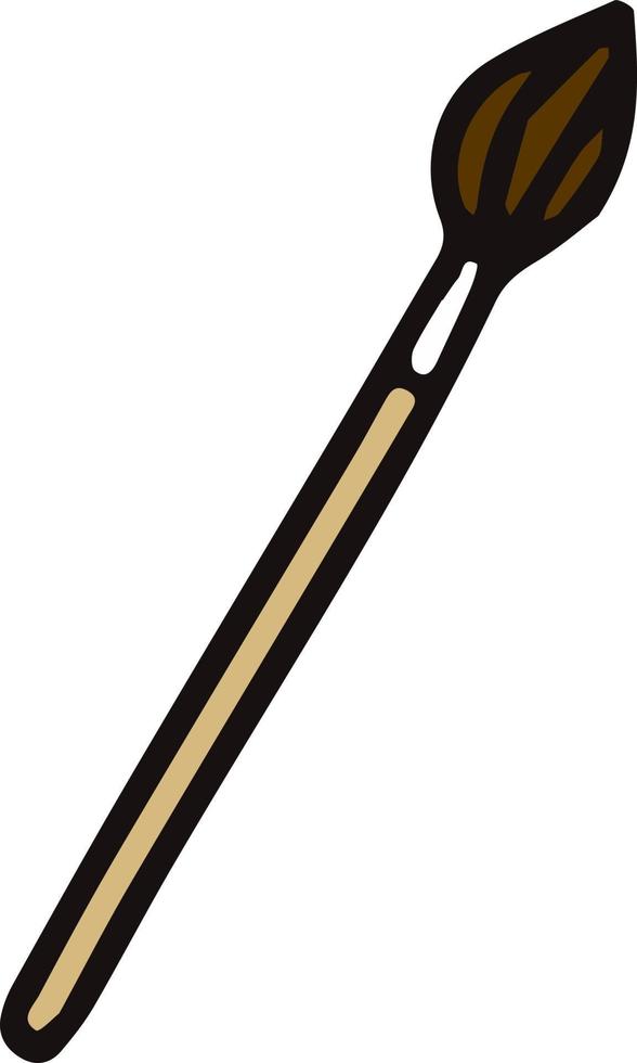 Vector isolated element back to school paint brush