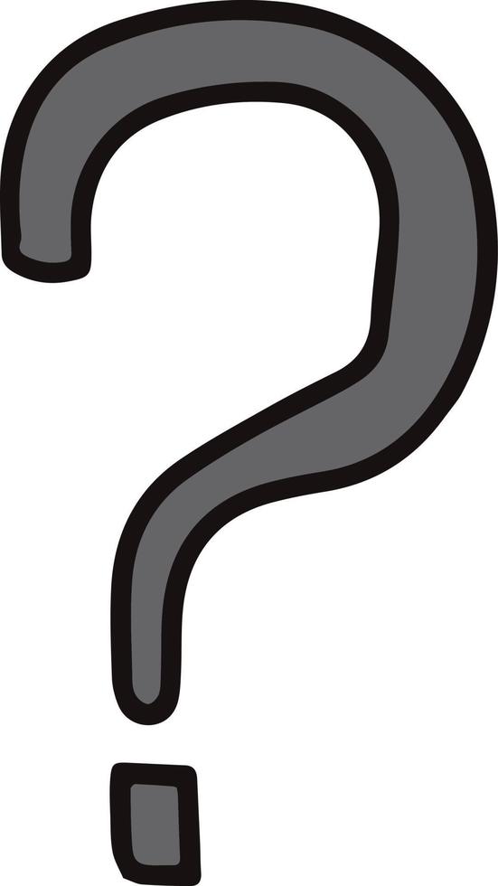 Vector isolated element back to school question mark