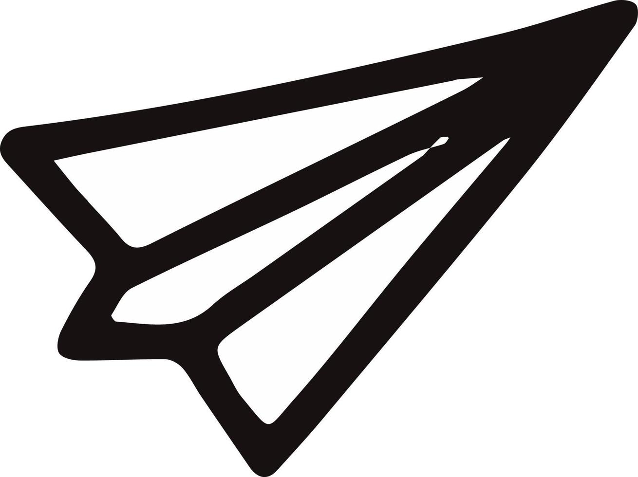 Vector isolated element back to school paper plane