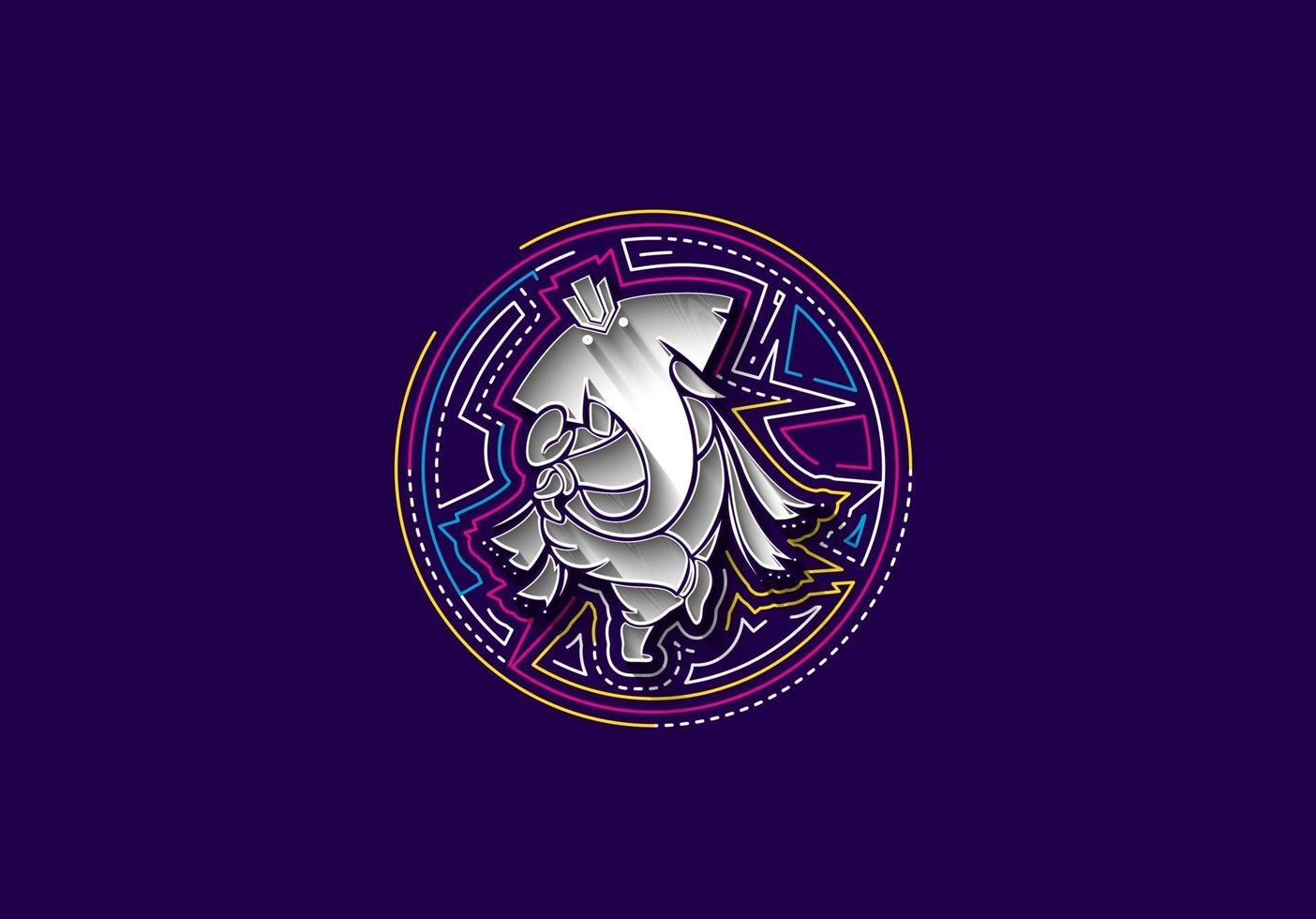 Hindu God Ganesha elephant Vector hand drawn illustration.
