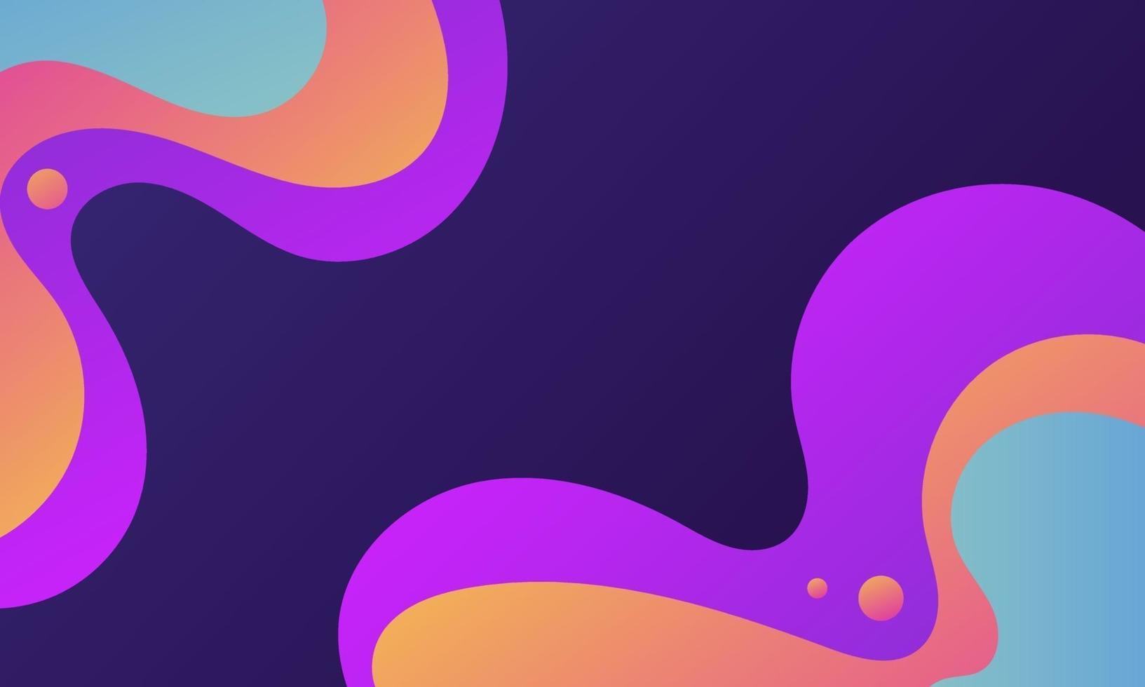 Abstract Colorful Fluid Wave Background vector