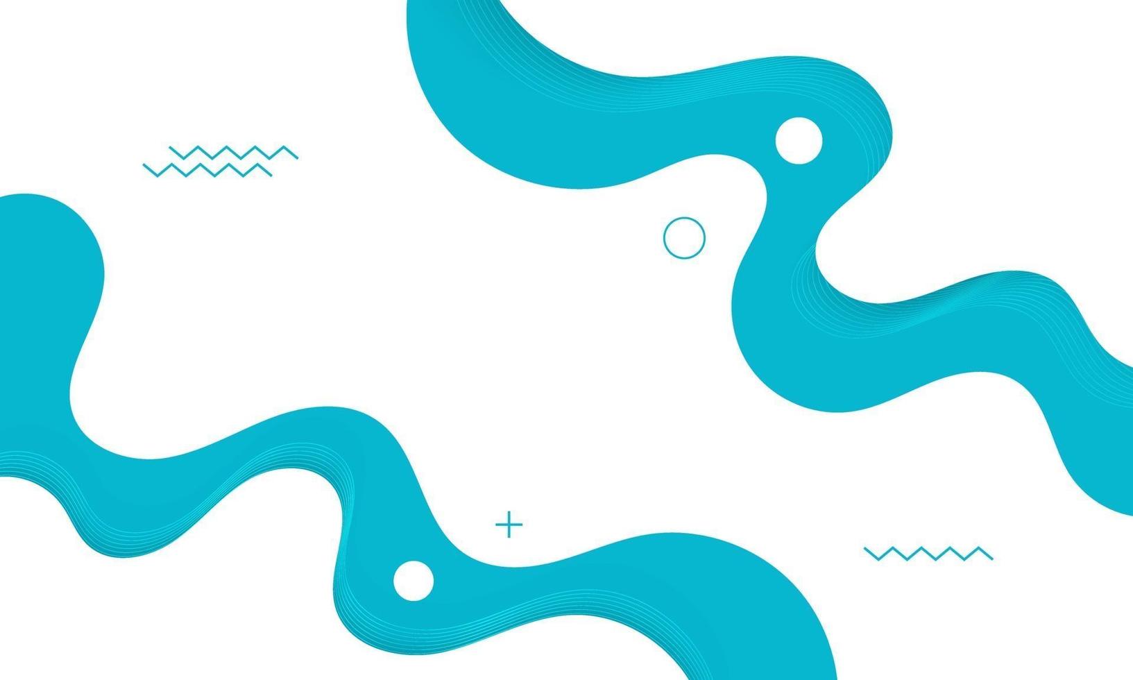 Abstract White Fluid Wave Background vector