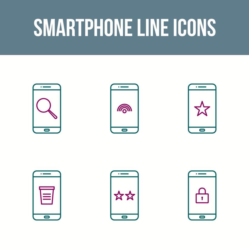 Mobile Apps Vector Icon Set