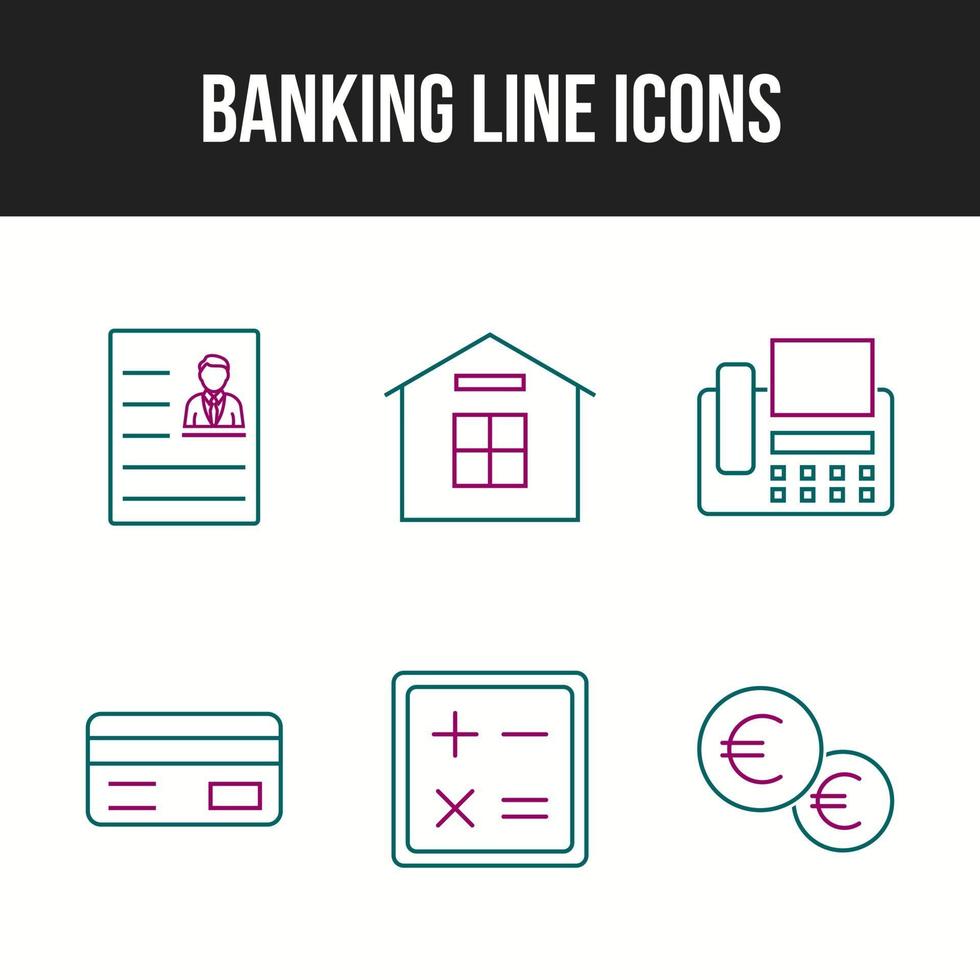 Beautiful Banking and finance vector icon set