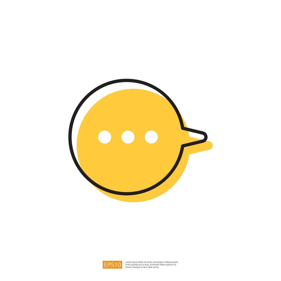 bubble chat object. balloon talk dialog for conversation text concept vector