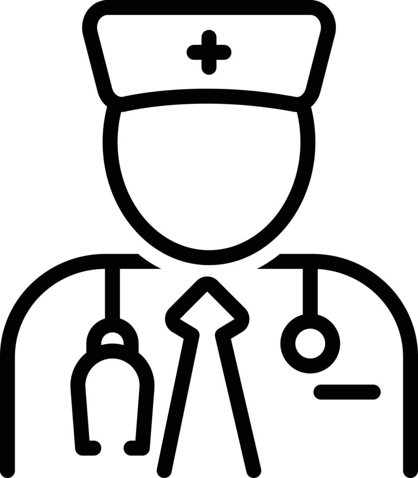 Line icon for specialist vector