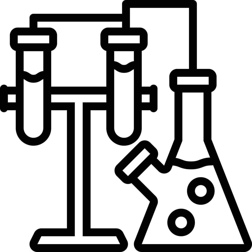 Line icon for chemistry vector