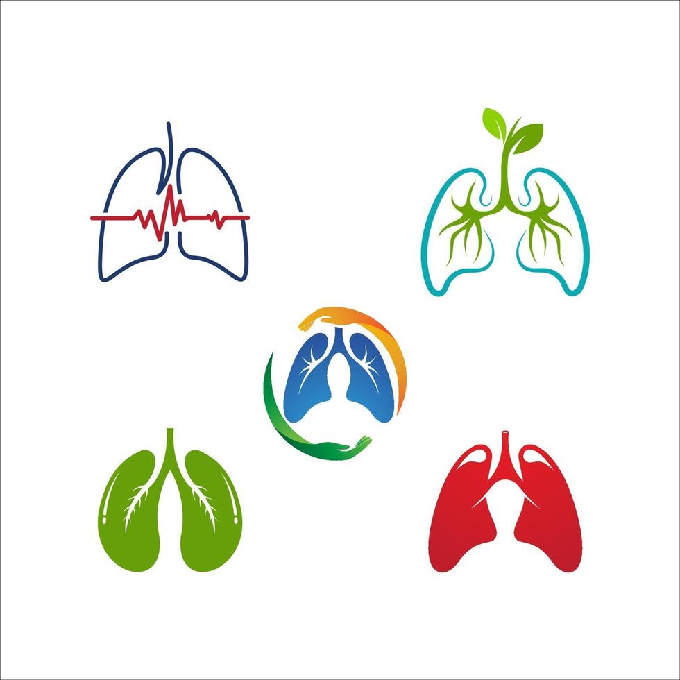 Lung Vector icon for medical design