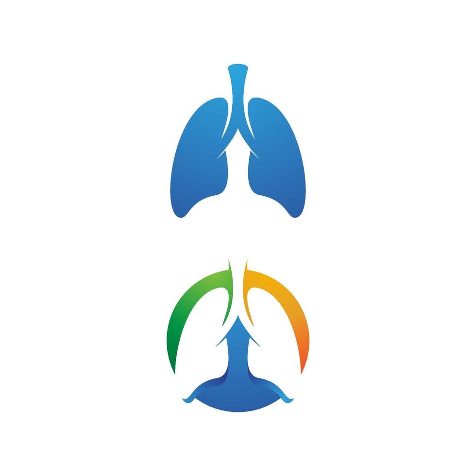 Lung Vector icon for medical design