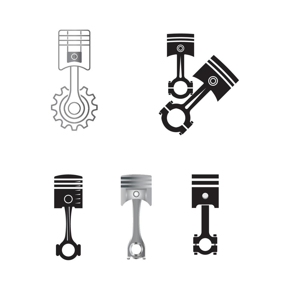 piston Vector icon design illustration Template