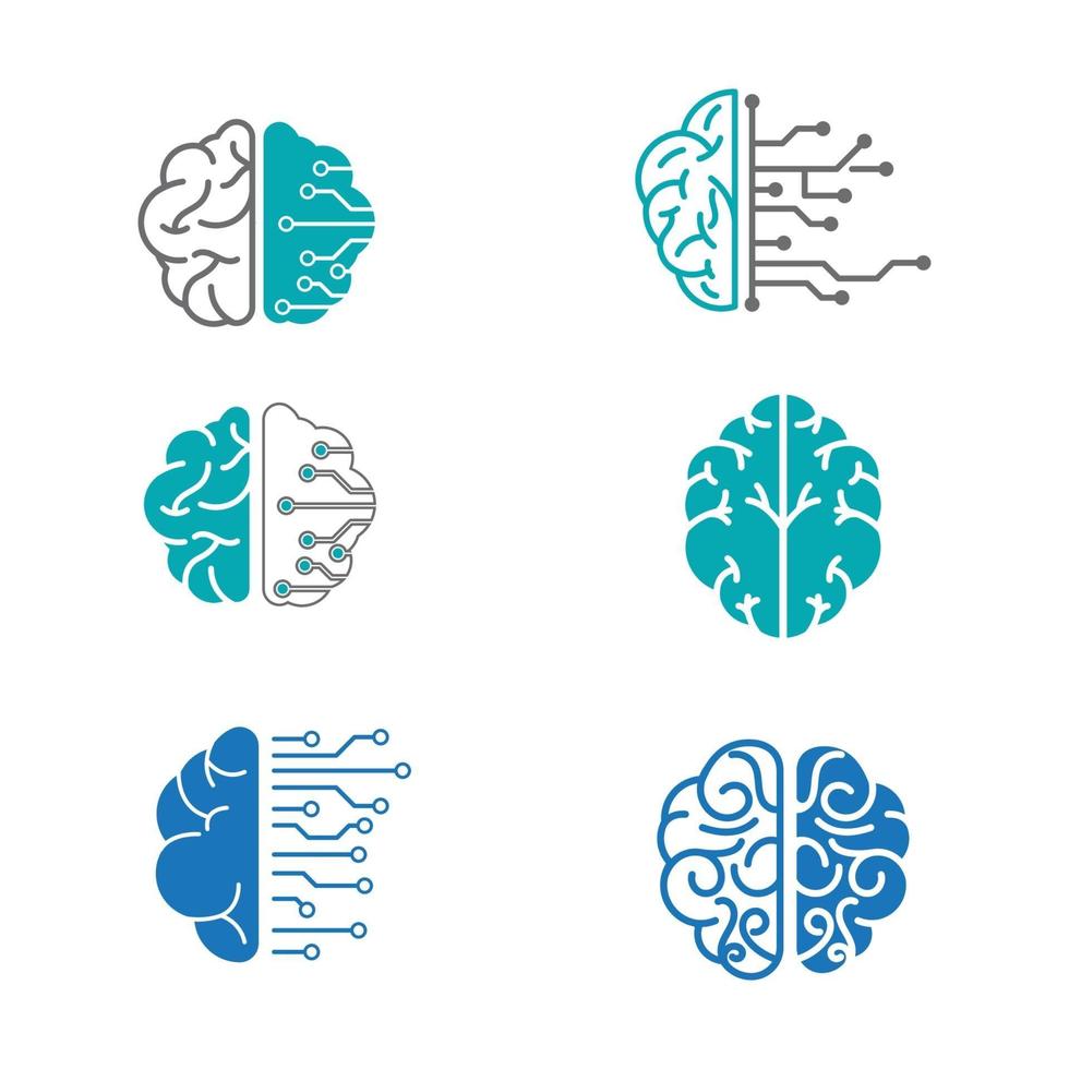 Health Brain vector illustration icon template