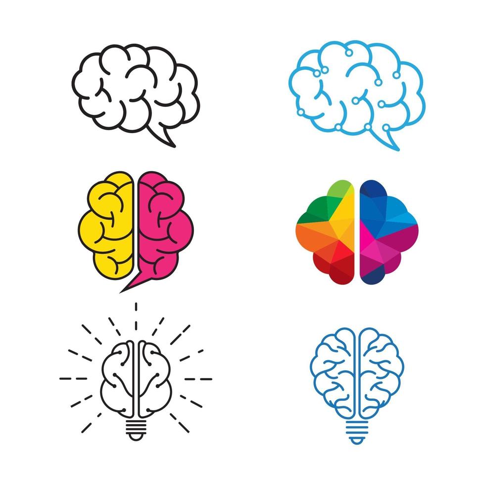 Health Brain vector illustration icon template