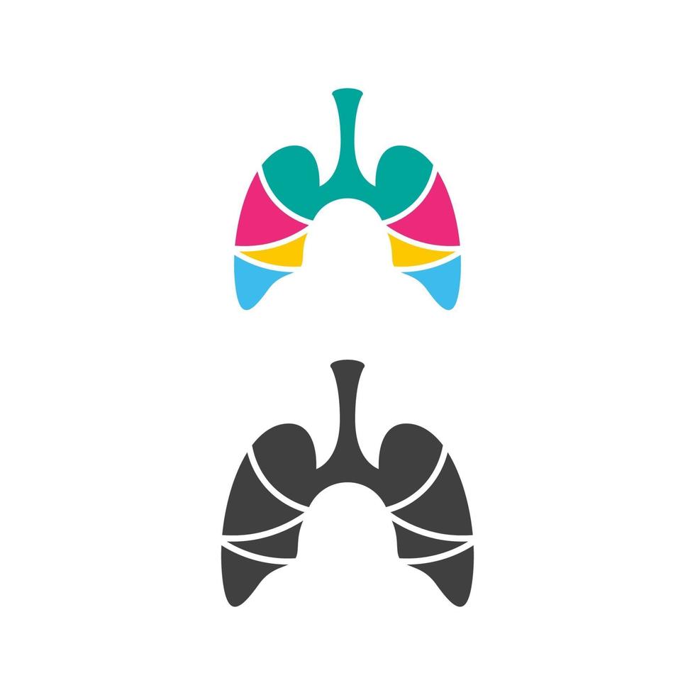 Lung Vector icon for medical design