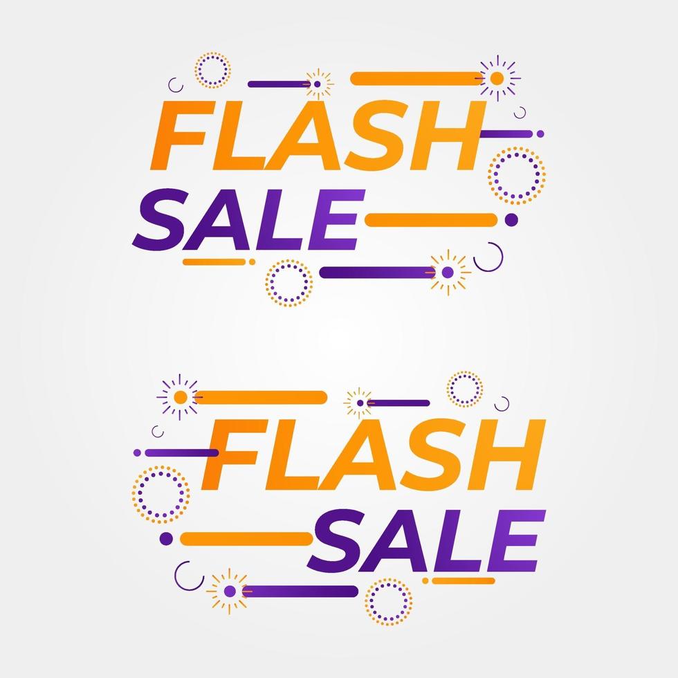 colección de insignias de venta flash. insignias de promoción vector