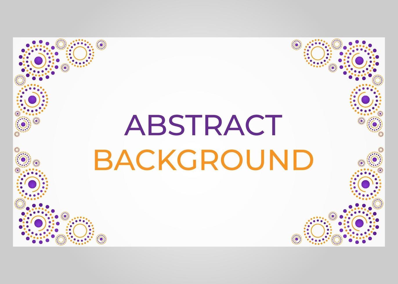 abstract orange and purple circle pattern background vector