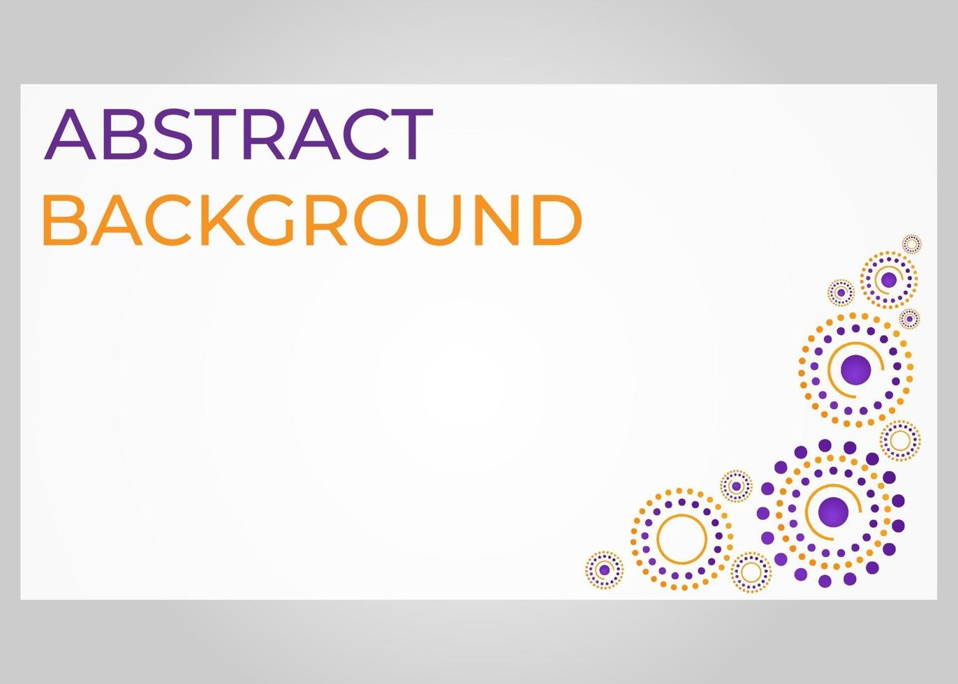 abstract orange and purple circle pattern background vector