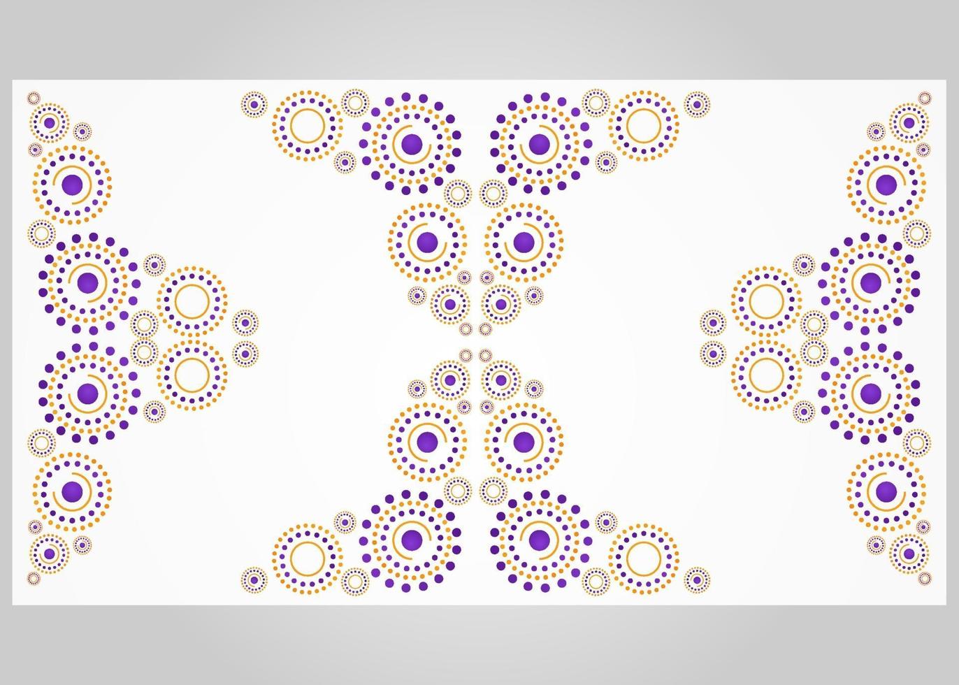 abstract orange and purple circle pattern background vector