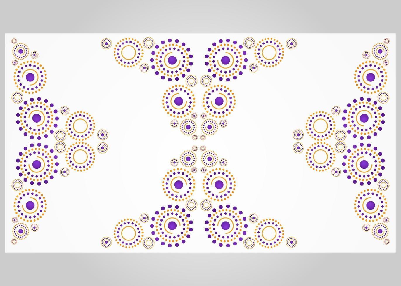 abstract orange and purple circle pattern background vector