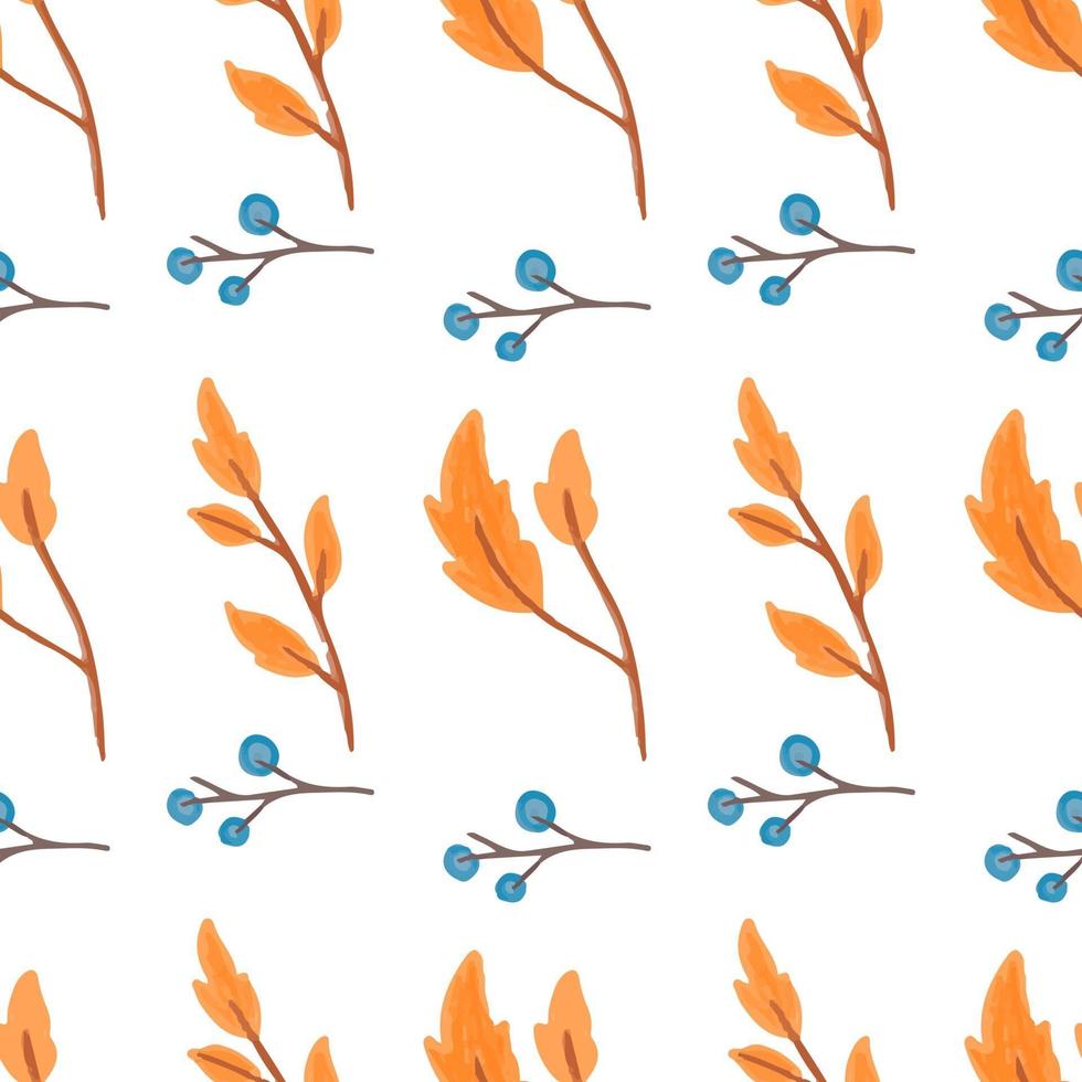 patrones sin fisuras florales de otoño. vector para papel, cubierta, tela