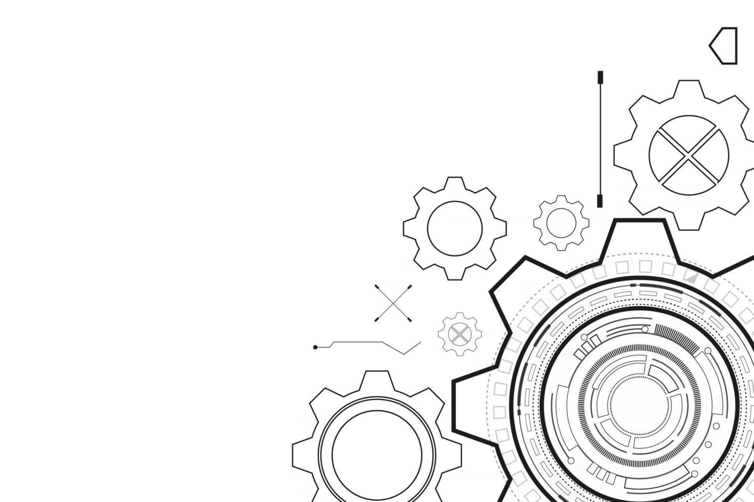 digital technology and engineering, digital telecoms concept, vector
