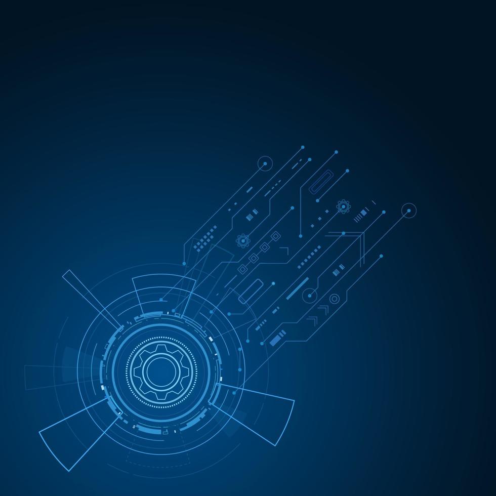 Sci fi futuristic user interface, HUD, Technology abstract background vector