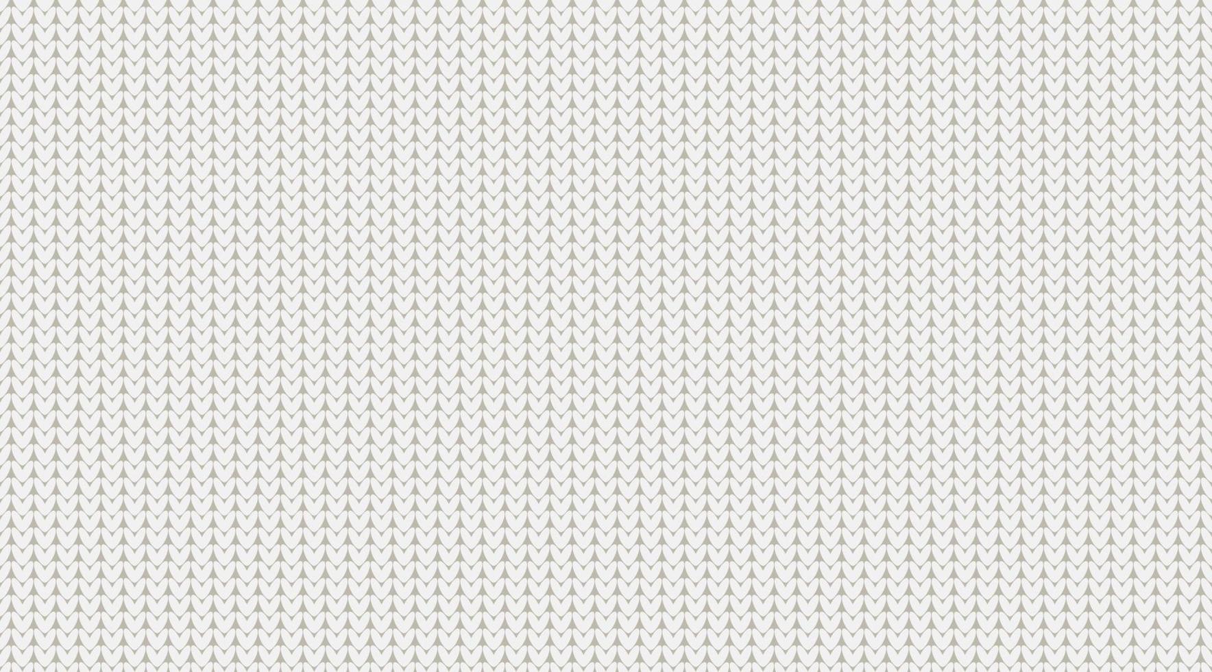 Knitted white whool seamless pattern vector illustration