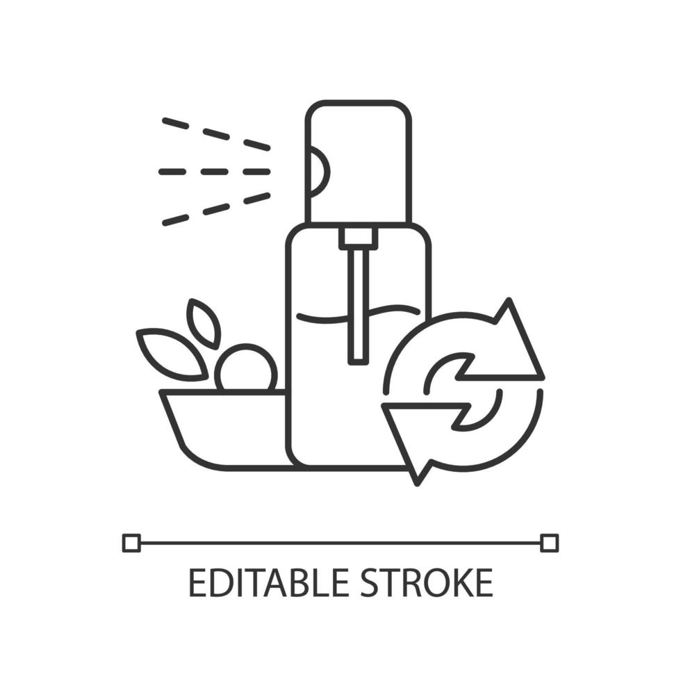 Salad oils refill linear icon vector