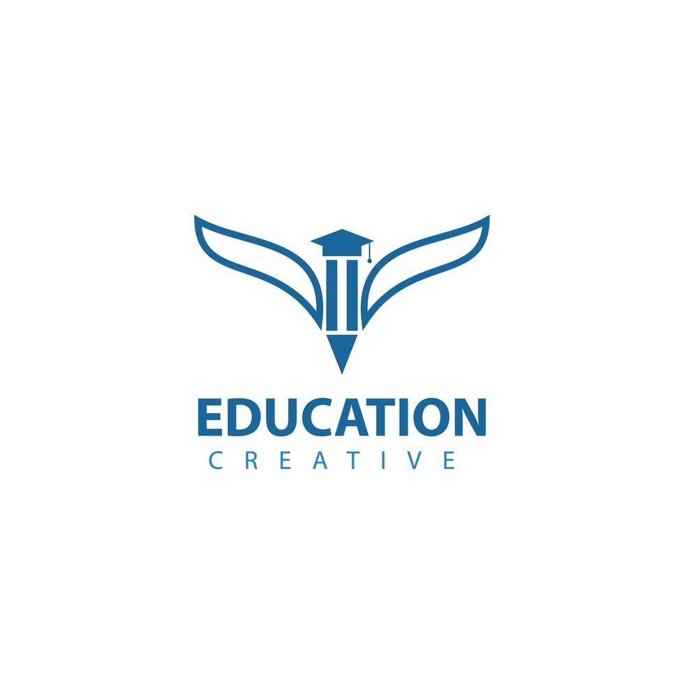 Education logo template design vector illustration icon