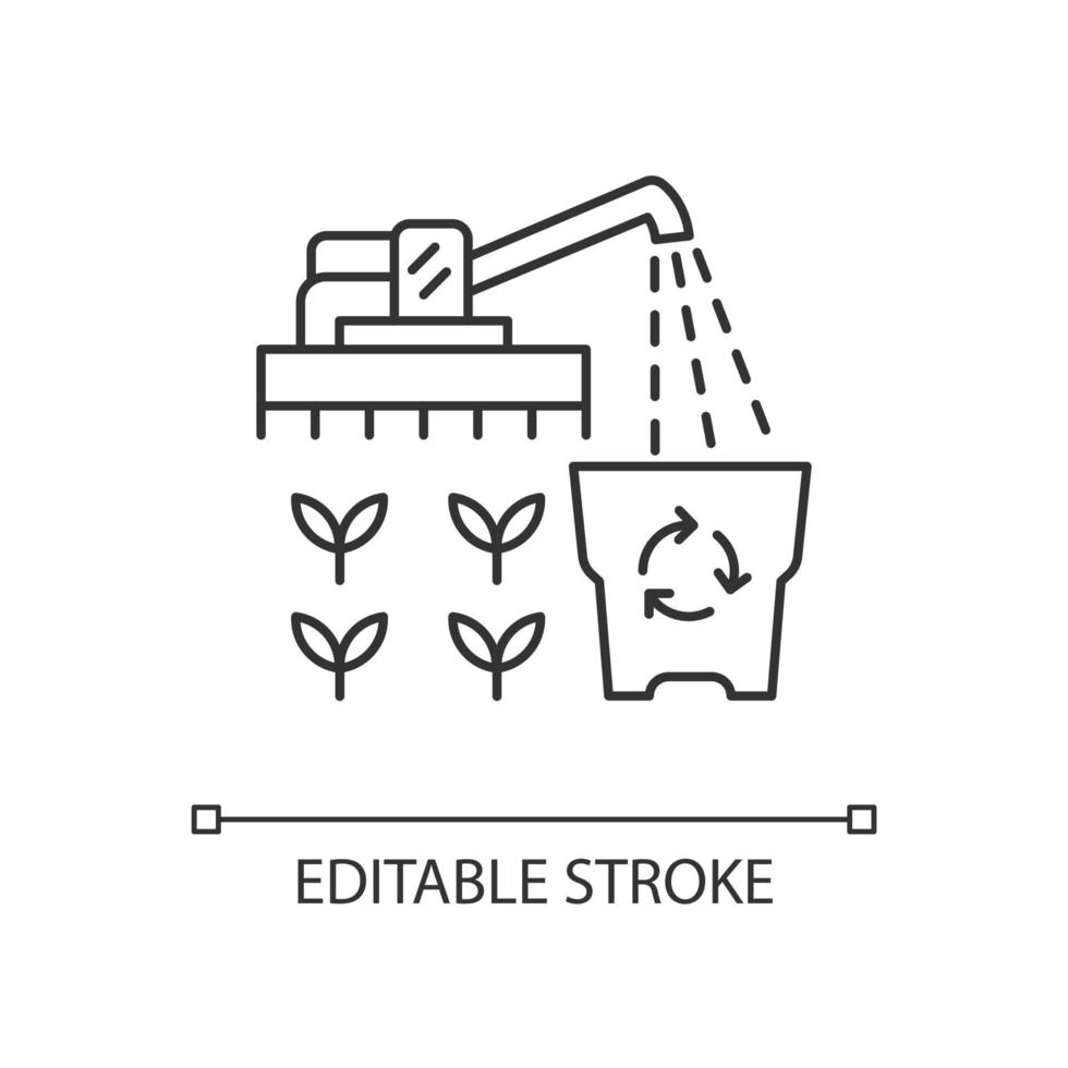 Provision surplus linear icon vector