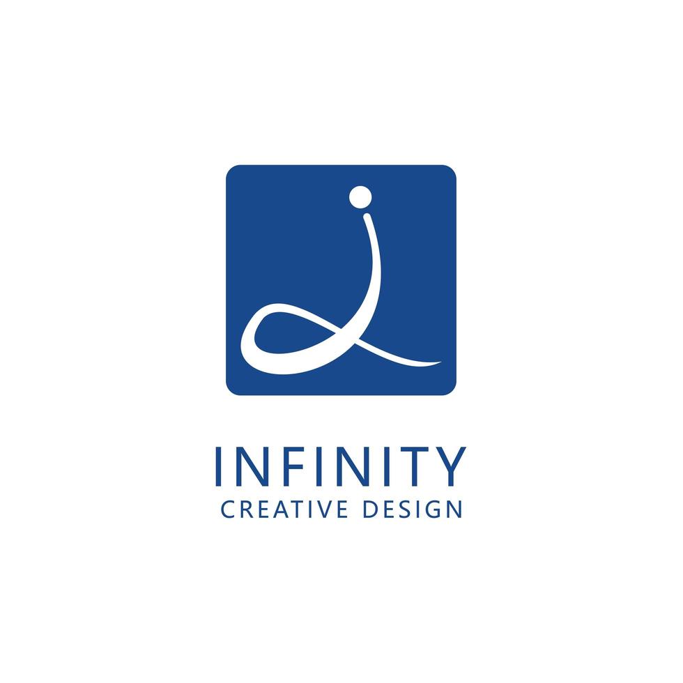initial i logo template design vector icon illustration