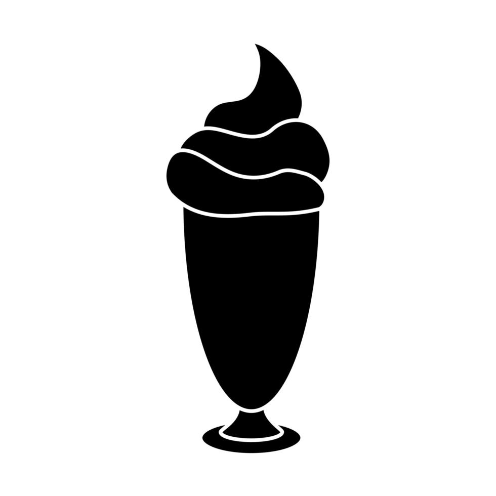 delicious milkshake drink isolated icon vector