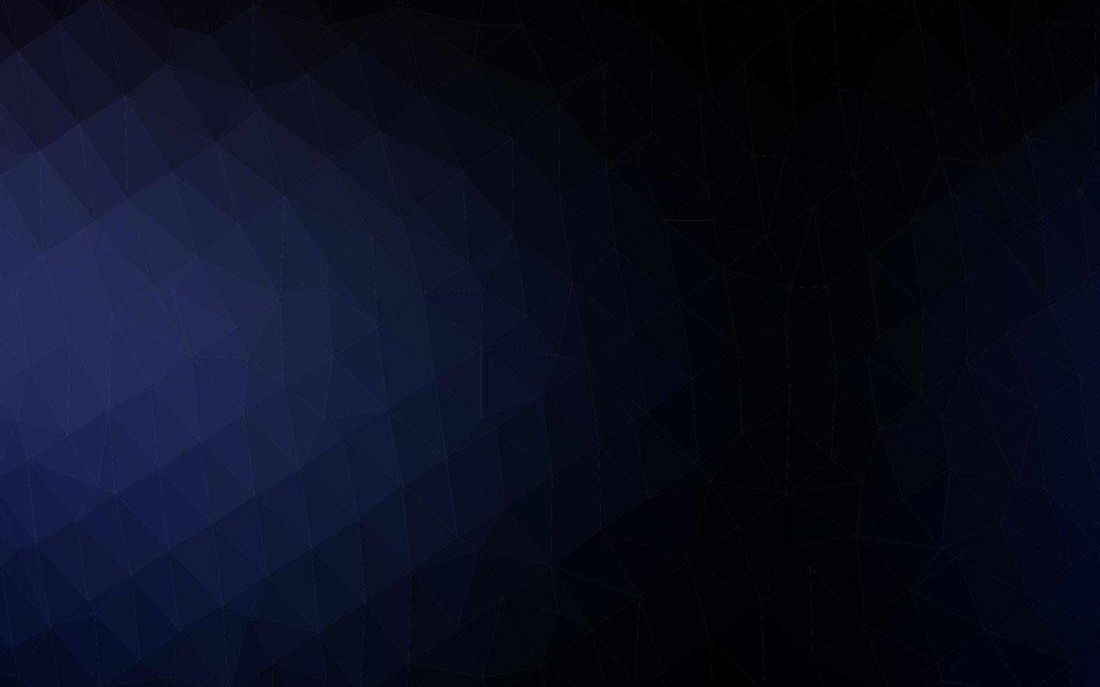 Dark BLUE vector triangle mosaic cover.