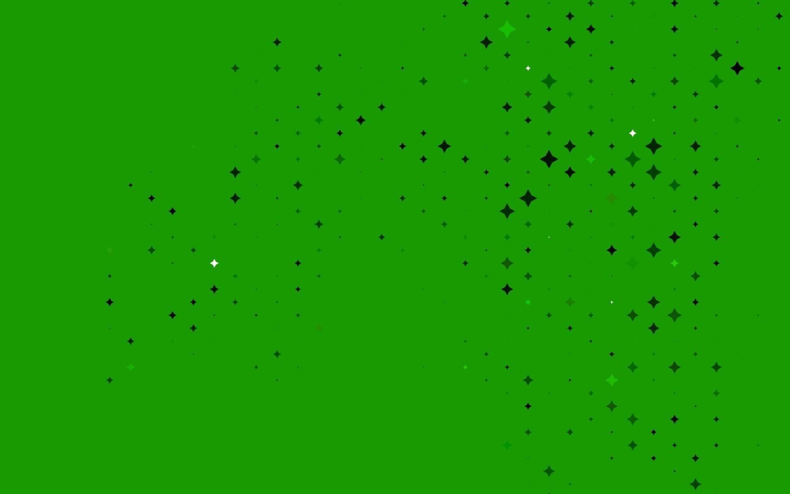 Light Green vector background with colored stars.