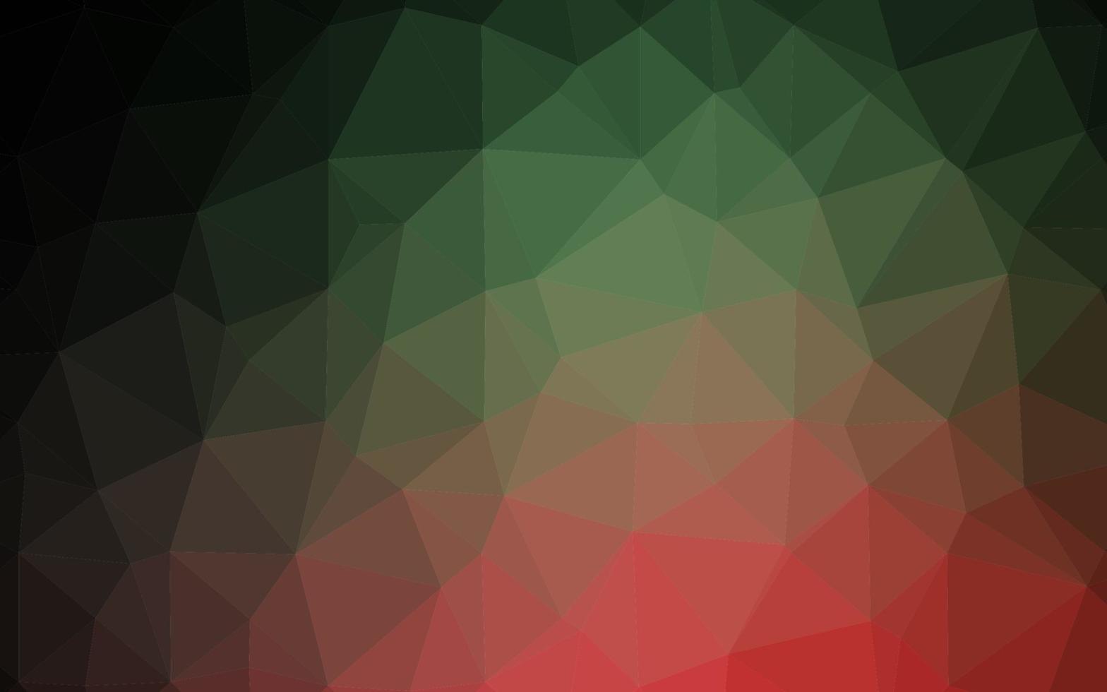 Dark Green, Red vector blurry triangle template.