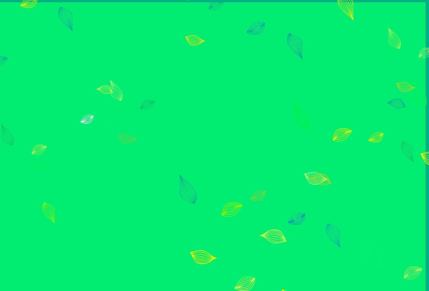 Light Green, Yellow vector sketch layout.