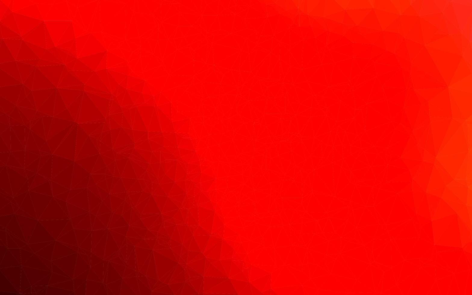 Light Red vector shining triangular background.