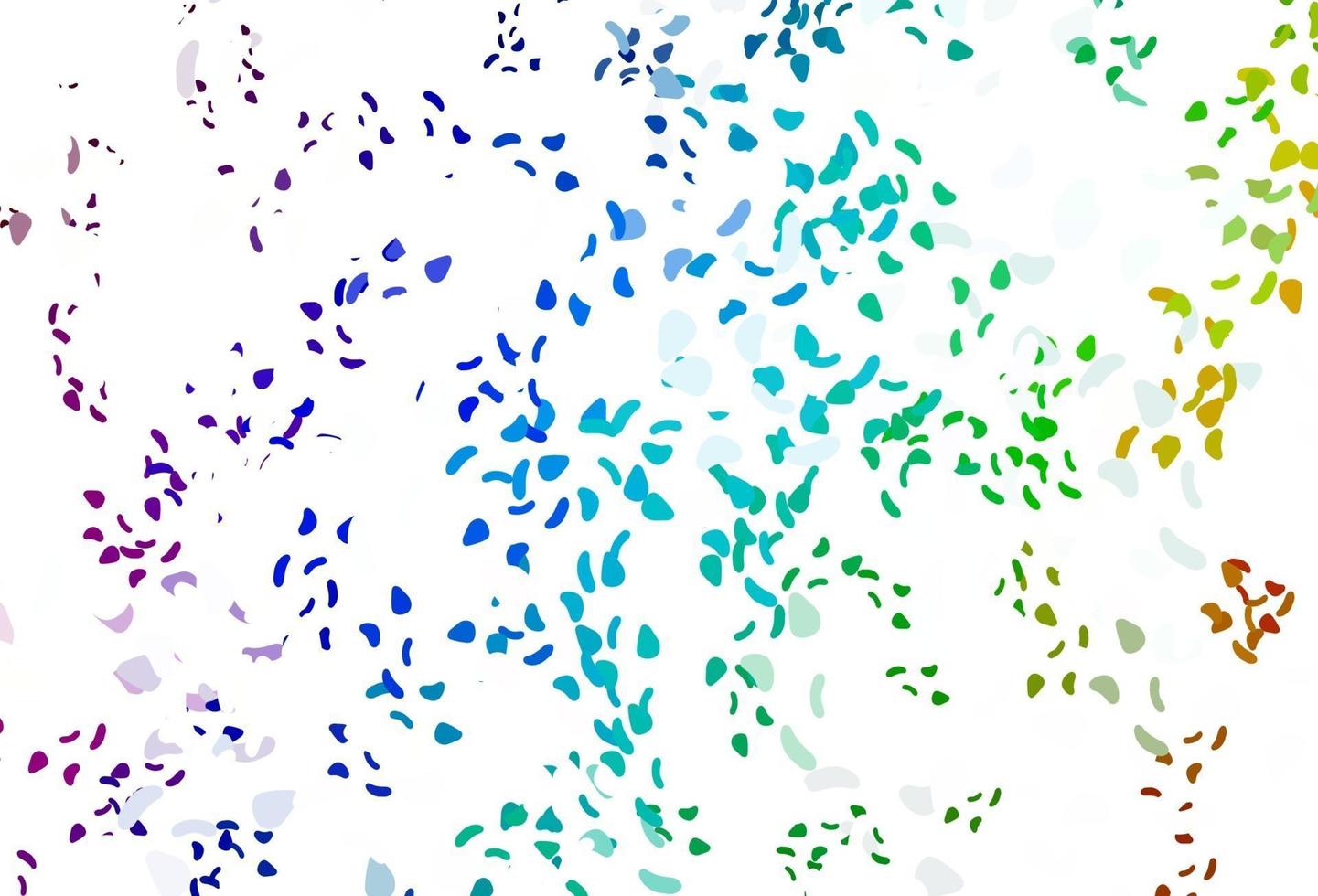 Light multicolor, rainbow vector backdrop with abstract shapes.