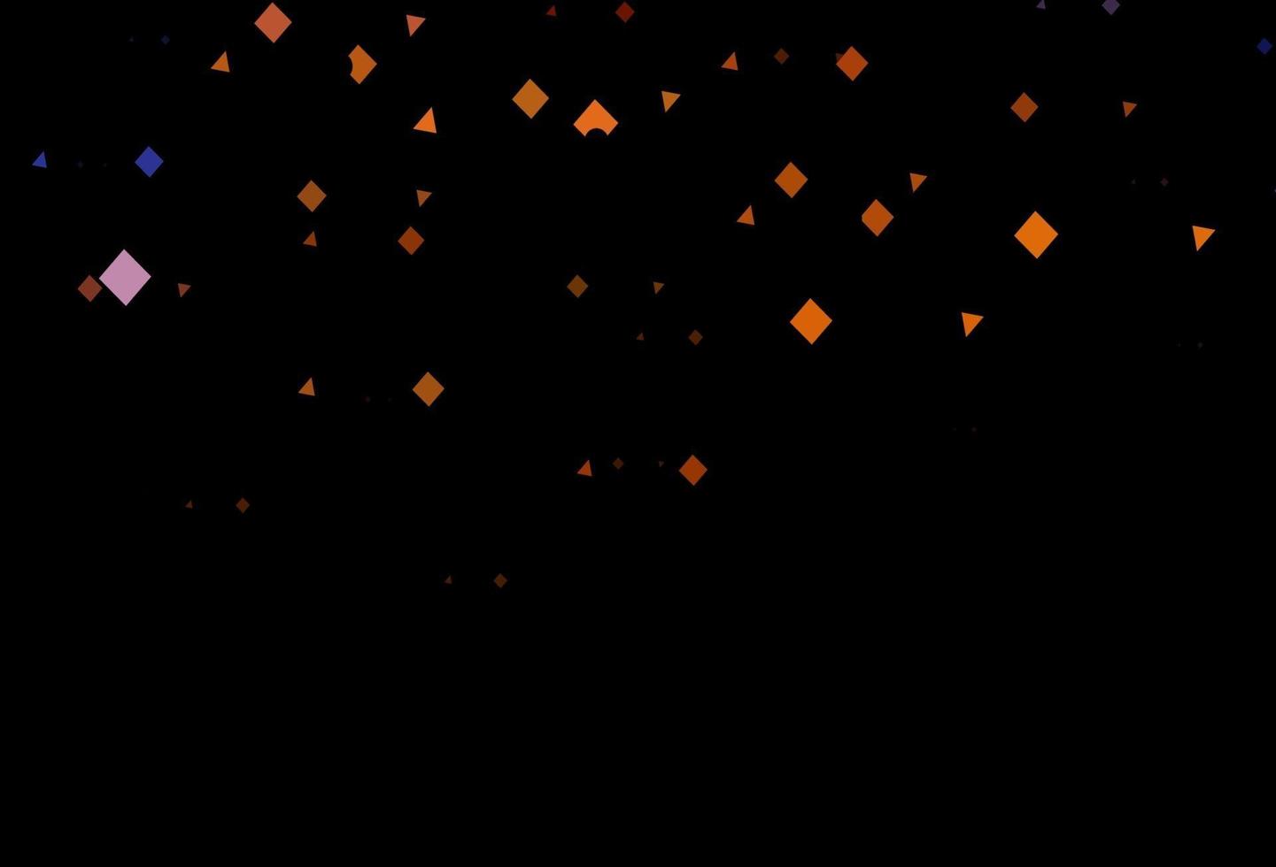 Dark orange vector cover in polygonal style with circles.